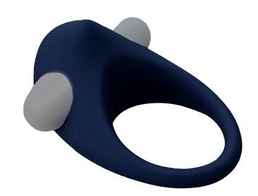 Гладкое синее эрекционное виброкольцо STIMU RING - Dream Toys - в Севастополе купить с доставкой