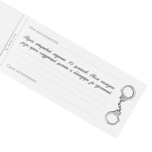 Эротическая игра-купоны «Чековая книжка. Накажи меня» - Сима-Ленд - купить с доставкой в Севастополе