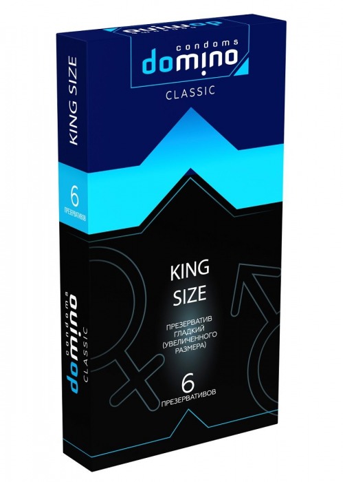 Презервативы увеличенного размера DOMINO Classic King size - 6 шт. - Domino - купить с доставкой в Севастополе