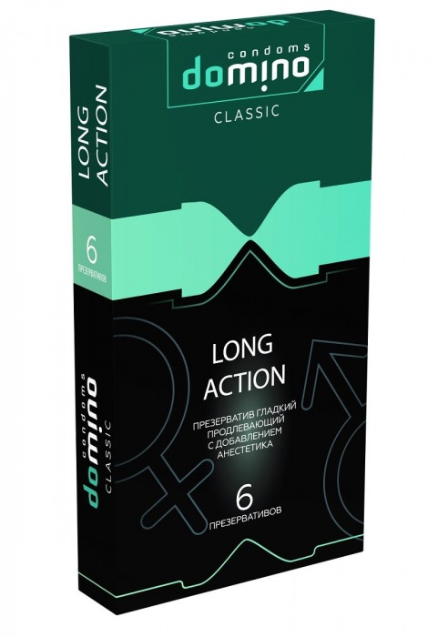 Презервативы с пролонгирующим эффектом DOMINO Classic Long action - 6 шт. - Domino - купить с доставкой в Севастополе