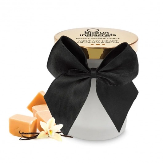 Массажная свеча Melt My Heart с ароматом карамели - 70 мл. - Bijoux Indiscrets - купить с доставкой в Севастополе