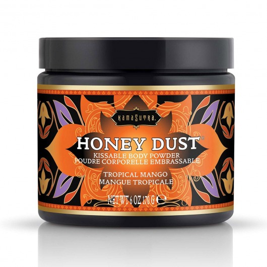 Пудра для тела Honey Dust Body Powder с ароматом манго - 170 гр. - Kama Sutra - купить с доставкой в Севастополе