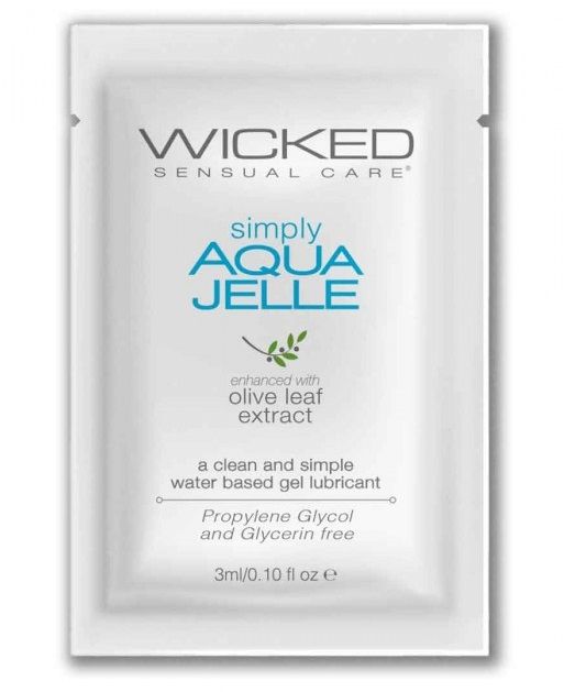 Гель-лубрикант Simply Aqua Jelle - 3 мл. - Wicked - купить с доставкой в Севастополе