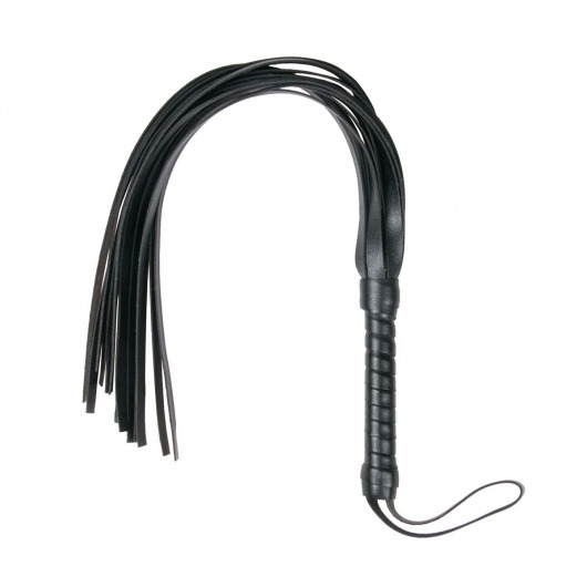 Черный флоггер Flogger Whip - 46 см. - Easy toys - купить с доставкой в Севастополе