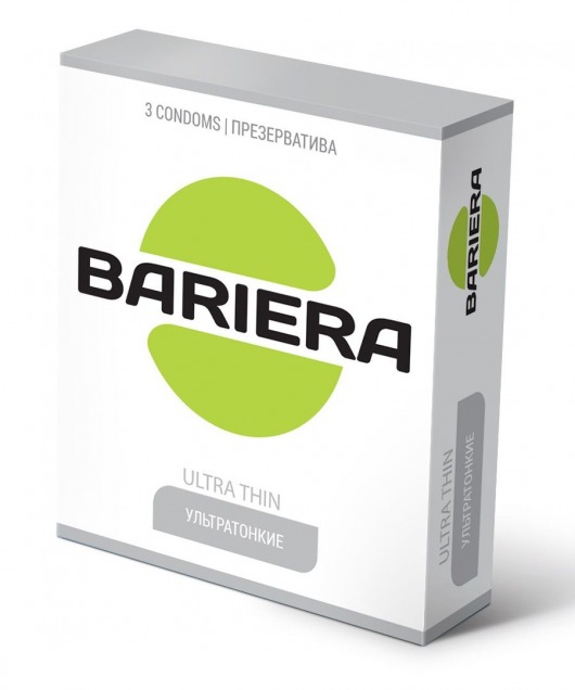 Ультратонкие презервативы Bariera Ultra Thin - 3 шт. - Bariera - купить с доставкой в Севастополе