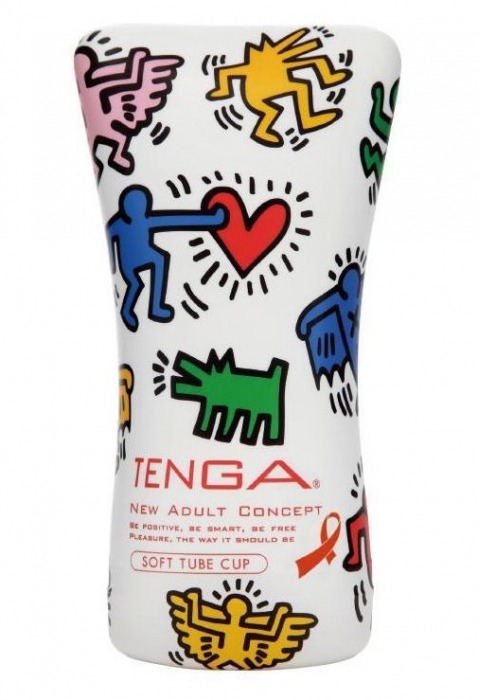 Мастурбатор-туба Keith Haring Soft Tube CUP - Tenga - в Севастополе купить с доставкой