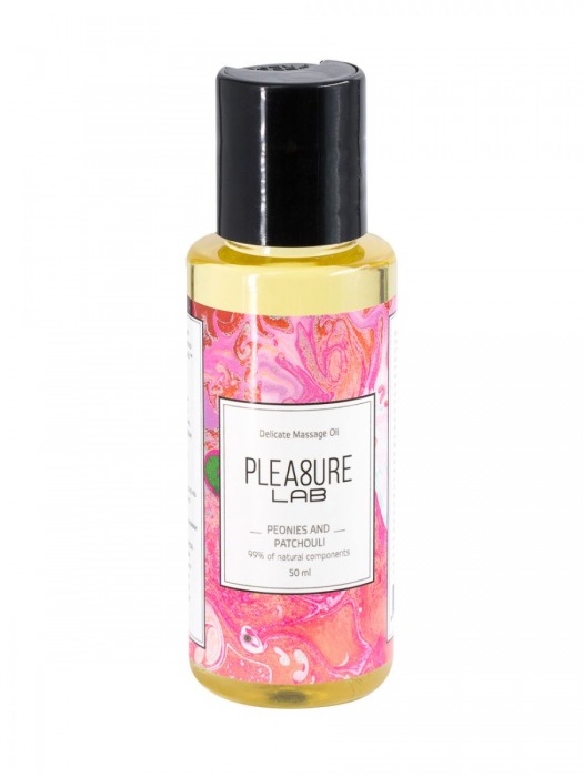 Массажное масло Pleasure Lab Delicate с ароматом пиона и пачули - 50 мл. - Pleasure Lab - купить с доставкой в Севастополе