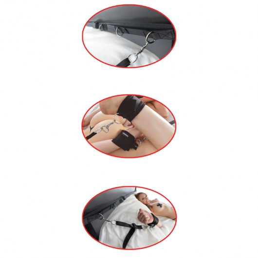 Набор для бондажа на кровати Ultimate Bed Restraint System - Pipedream - купить с доставкой в Севастополе