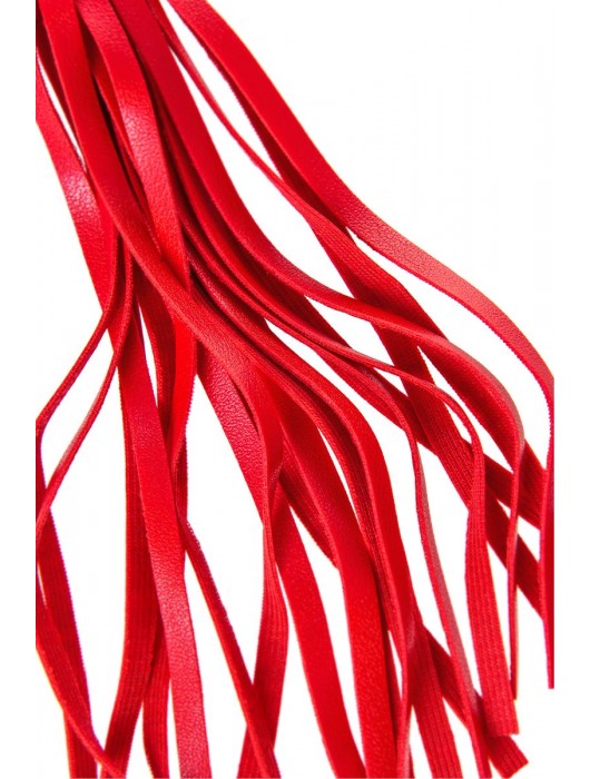 Красно-черный флоггер Anonymo - 28 см. - ToyFa - купить с доставкой в Севастополе