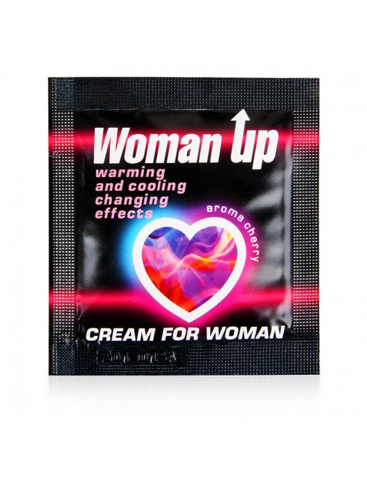 Возбуждающий крем для женщин с ароматом вишни Woman Up - 1,5 гр. - Биоритм - купить с доставкой в Севастополе