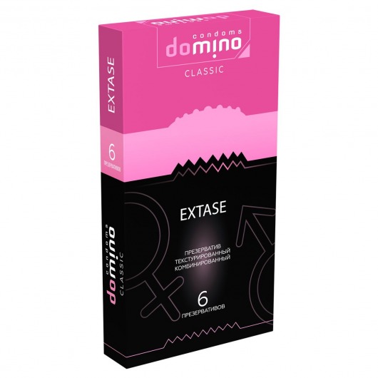 Презервативы с точками и рёбрышками DOMINO Classic Extase - 6 шт. - Domino - купить с доставкой в Севастополе