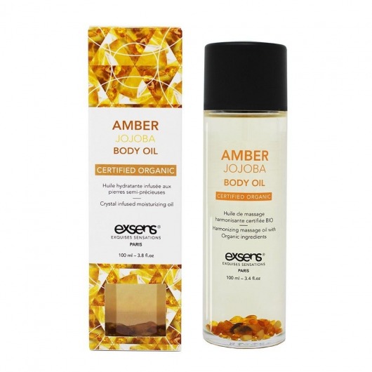 Органическое массажное масло AMBER JOJOBA - 100 мл. - Exsens - купить с доставкой в Севастополе