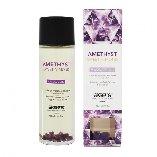 Органическое массажное масло AMETHYST SWEET ALMOND - 100 мл. - Exsens - купить с доставкой в Севастополе