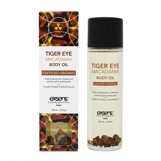 Органическое массажное масло TIGER EYE MACADAMIA - 100 мл. - Exsens - купить с доставкой в Севастополе