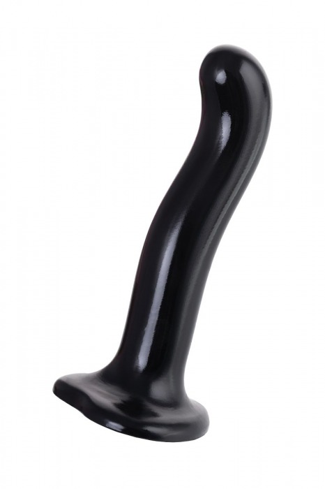 Черный стимулятор для пар P G-Spot Dildo Size M - 18 см. - Strap-on-me - в Севастополе купить с доставкой