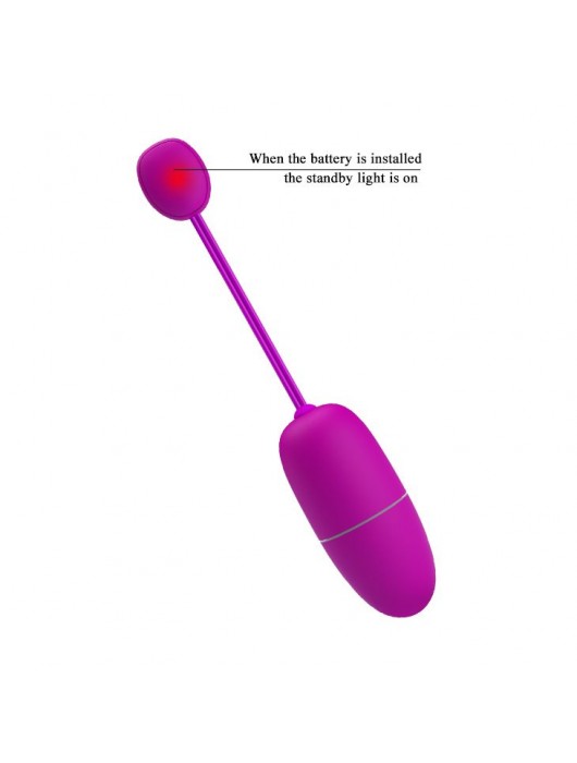 Лиловое виброяйцо Nymph с управлением через приложение - Baile