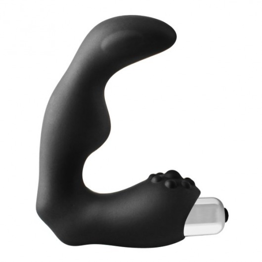 Черный вибромассажер простаты FantASStic Vibrating Prostate Massager - 11,3 см. - Dream Toys - в Севастополе купить с доставкой