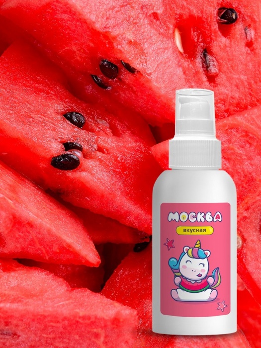 Универсальная смазка с ароматом арбуза  Москва Вкусная  - 100 мл. - Москва - купить с доставкой в Севастополе