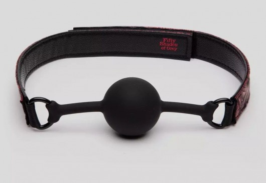 Кляп-шар на двусторонних ремешках Reversible Silicone Ball Gag - Fifty Shades of Grey - купить с доставкой в Севастополе