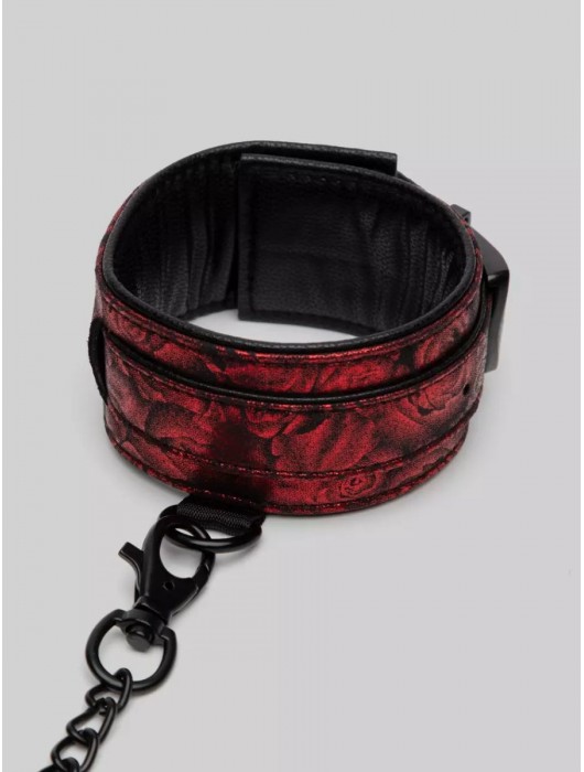 Красно-черные оковы Reversible Faux Leather Ankle Cuffs - Fifty Shades of Grey - купить с доставкой в Севастополе