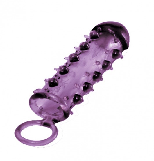 Закрытая фиолетовая насадка с пупырышками SAMURAI PENIS SLEEVE PURPLE - 14,5 см. - NMC - в Севастополе купить с доставкой