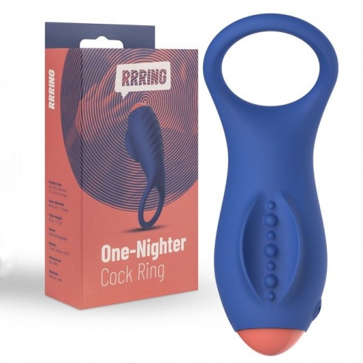 Синее эрекционное кольцо RRRING One Nighter Cock Ring - FeelzToys - в Севастополе купить с доставкой