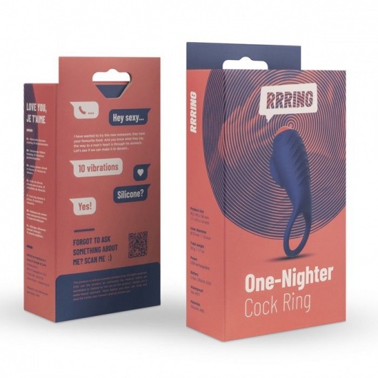 Синее эрекционное кольцо RRRING One Nighter Cock Ring - FeelzToys - в Севастополе купить с доставкой