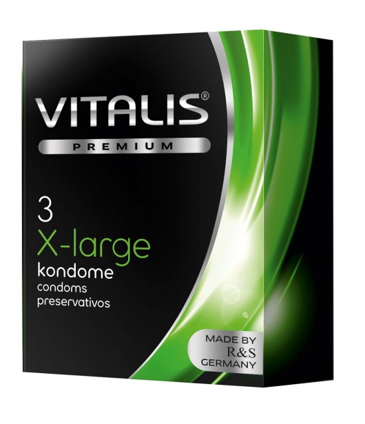 Презервативы увеличенного размера VITALIS PREMIUM x-large - 3 шт. - Vitalis - купить с доставкой в Севастополе