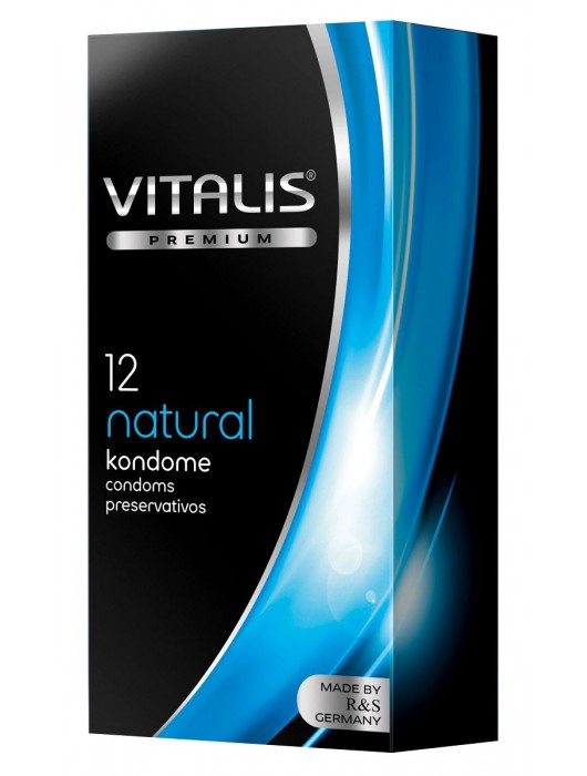 Классические презервативы VITALIS PREMIUM natural - 12 шт. - Vitalis - купить с доставкой в Севастополе