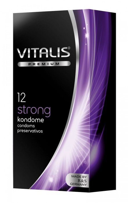Презервативы с утолщённой стенкой VITALIS PREMIUM strong - 12 шт. - Vitalis - купить с доставкой в Севастополе