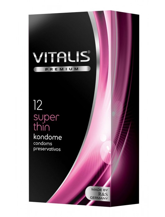 Ультратонкие презервативы VITALIS PREMIUM super thin - 12 шт. - Vitalis - купить с доставкой в Севастополе