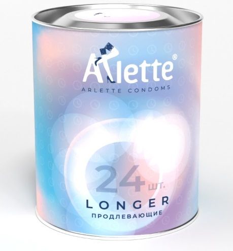 Презервативы Arlette Longer с продлевающим эффектом - 24 шт. - Arlette - купить с доставкой в Севастополе