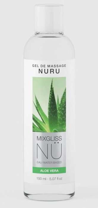 Массажный гель на водной основе Mixgliss NU Aloe Vera - 150 мл. - Strap-on-me - купить с доставкой в Севастополе