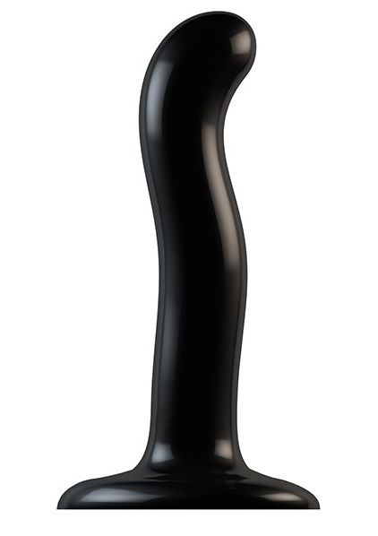 Черный фаллоимитатор-насадка Strap-On-Me P G spot Dildo size S - 16,4 см. - Strap-on-me - купить с доставкой в Севастополе