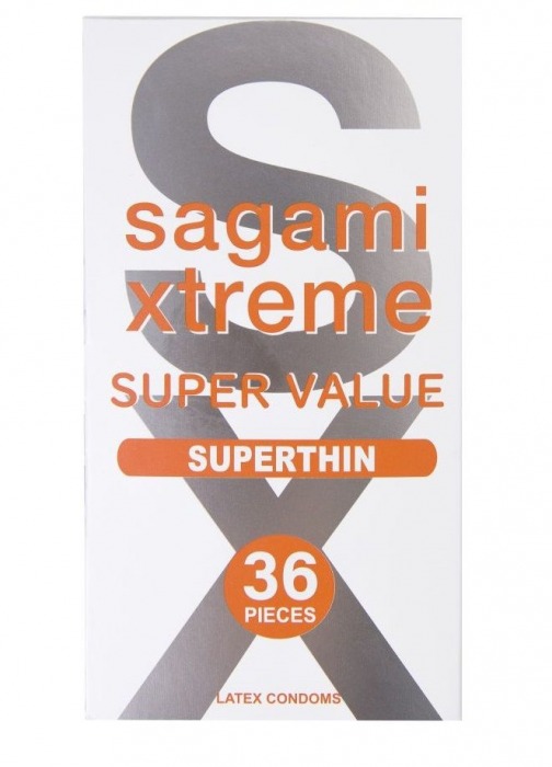 Ультратонкие презервативы Sagami Xtreme Superthin - 36 шт. - Sagami - купить с доставкой в Севастополе