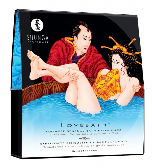 Соль для ванны Lovebath Ocean temptation, превращающая воду в гель - 650 гр. - Shunga - купить с доставкой в Севастополе