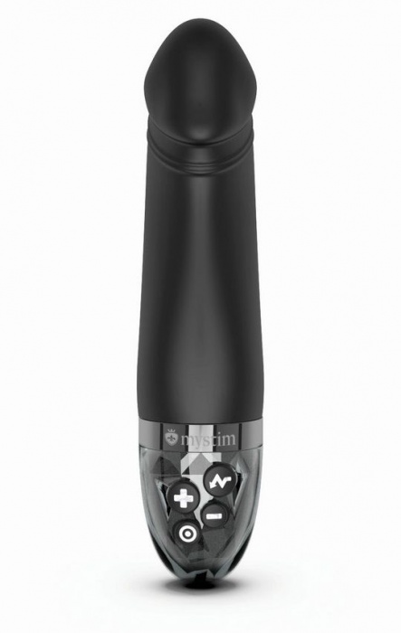 Черный вибратор с электростимуляцией Real Deal Neal - 16,5 см. - MyStim - купить с доставкой в Севастополе