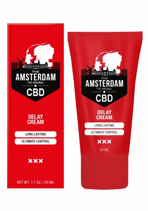 Крем-пролонгатор CBD from Amsterdam Delay Cream - 50 мл. - Shots Media BV - купить с доставкой в Севастополе