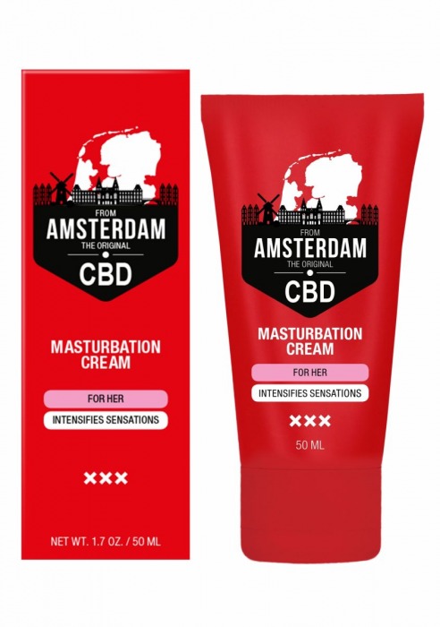 Крем для мастурбации для женщин CBD from Amsterdam Masturbation Cream For Her - 50 мл. - Shots Media BV - купить с доставкой в Севастополе