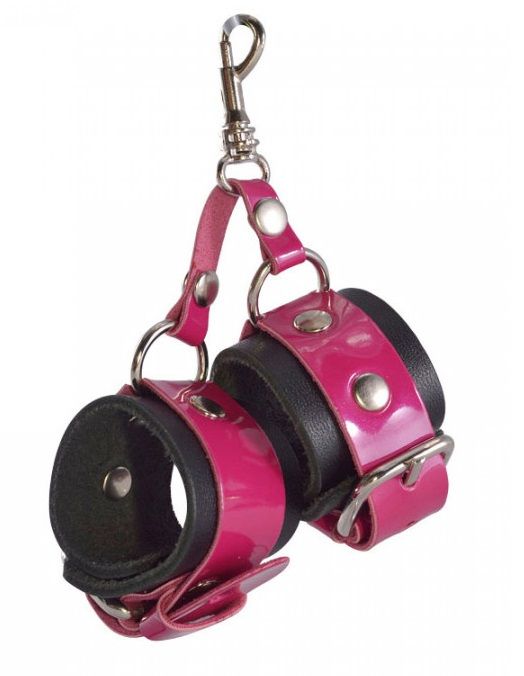 Розово-черный брелок  Наручники - Sitabella - купить с доставкой в Севастополе