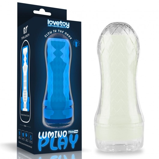 Светящийся в темноте мастурбатор Lumino Play Masturbator Pocketed - Lovetoy - в Севастополе купить с доставкой