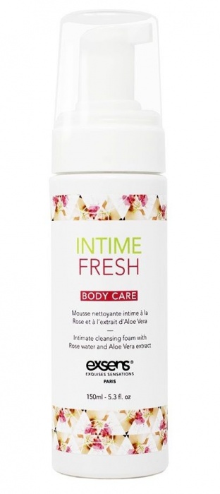 Органическая интимная очищающая пенка Intime Fresh - 150 мл. - Exsens - купить с доставкой в Севастополе