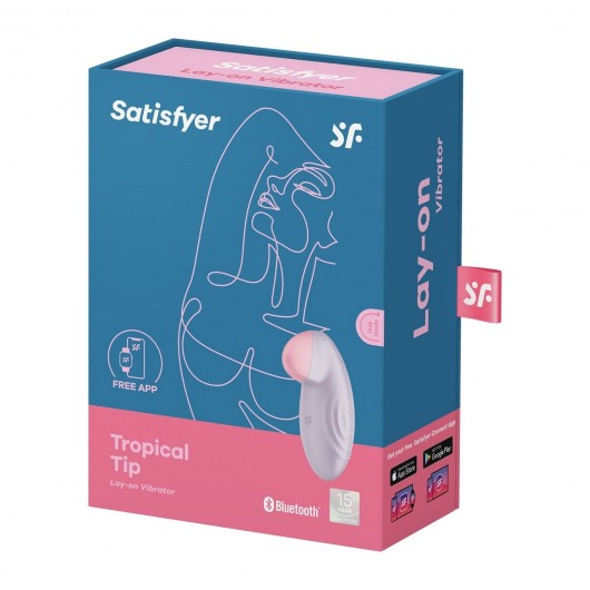 Сиреневый клиторальный стимулятор Tropical Tip - Satisfyer