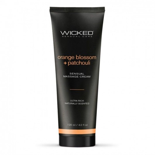 Массажный легкий крем WICKED Orange Blossom plus Patchouli - 120 мл. - Wicked - купить с доставкой в Севастополе