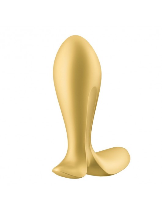 Золотистый анальный вибростимулятор Intensity Plug - Satisfyer - в Севастополе купить с доставкой
