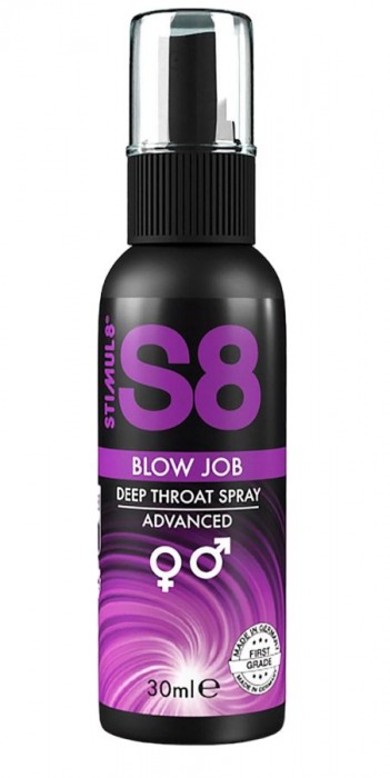 Лубрикант для орального секса S8 Deep Throat Spray - 30 мл. - Stimul8 - купить с доставкой в Севастополе