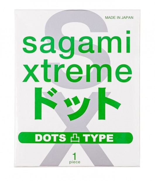 Презерватив Sagami Xtreme Type-E с точками - 1 шт. - Sagami - купить с доставкой в Севастополе