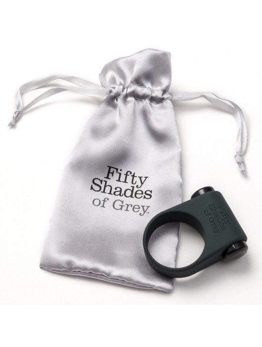 Серое эрекционное кольцо с вибрацией Feel It, Baby! - Fifty Shades of Grey - в Севастополе купить с доставкой