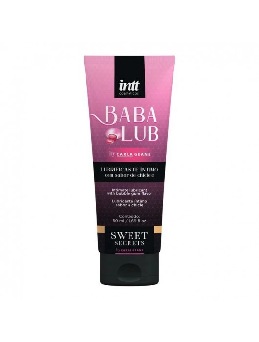 Лубрикант на водной основе Babalub с ароматом жвачки - 50 мл. - INTT - купить с доставкой в Севастополе