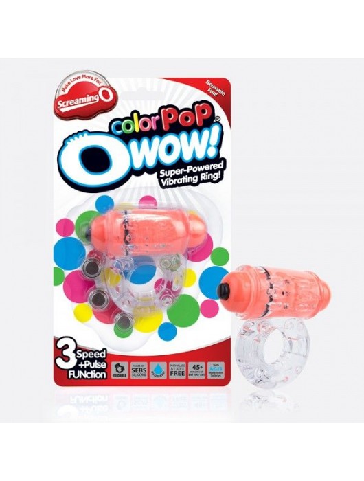 Неоновое оранжевое кольцо на пенис O wow! - Screaming O - в Севастополе купить с доставкой